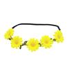 Unique Floral Wreath Daisy Hair Accessories Elastic Flower Headband Headwear For Festivals And Weddings Halloween Party