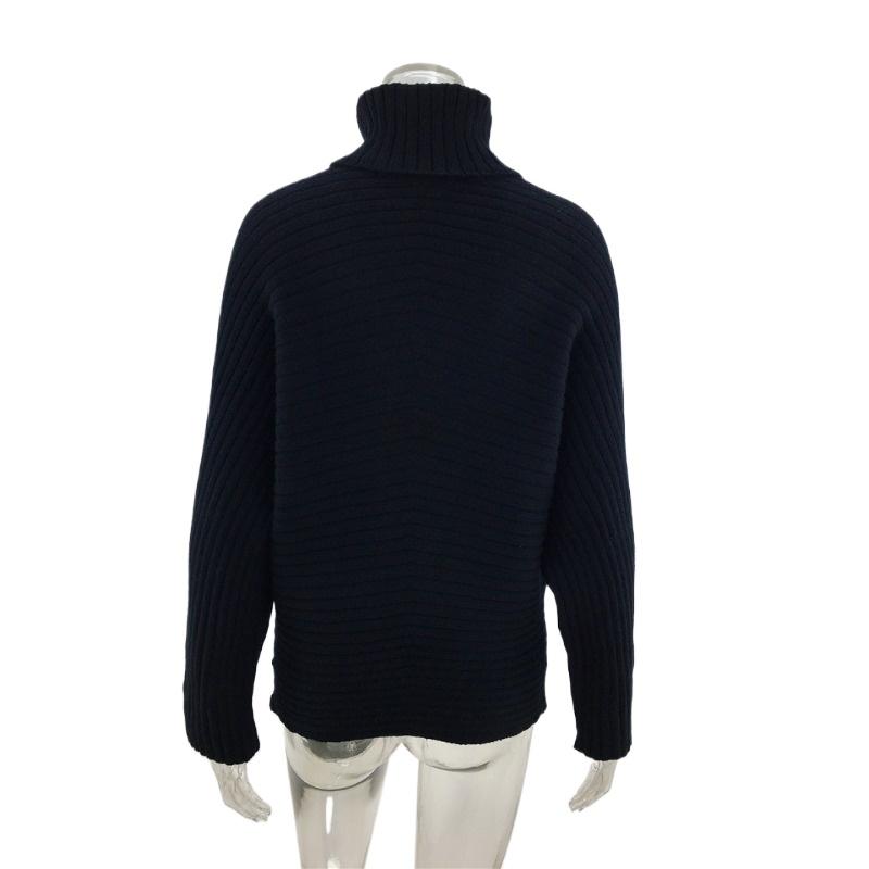 IHUASU Женский осенне-зимний трикотаж, свободный, большого размера, однотонный, с высоким воротом, модный свитер