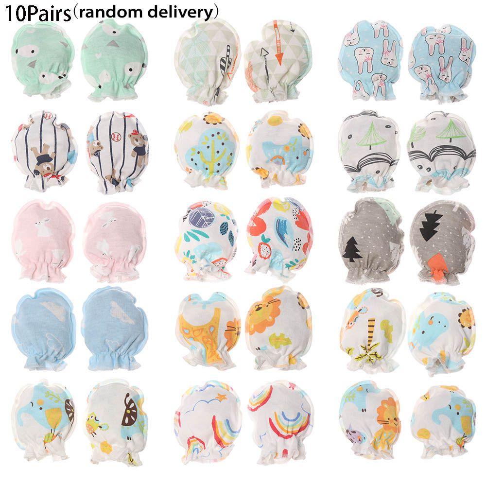Pairs Infant Accessories Cute Soft Protection Face Baby Gloves Full Glove Anti Scratching Mittens