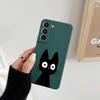 Cute Cat Black Cartoon Cats Phone Case For Samsung Galaxy S26 S25 Ultra S24 S23 S22 Plus S21 S20 FE S26 A37 A57 5G Silicon Cover