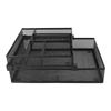 2 Tier Paper Tray Double Layer Metal Mesh Paper Tray Detachable Multipurpose Paper Tray for Office C