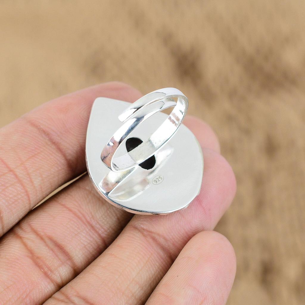 Распродажа ко Дню матери Серебро 925 пробы Натуральный рубин Цоизит Сестра Многокаменный обручальное кольцо