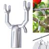 6Pcs Metal Tree Branch Support Propping Up Fruited Tree Branches Tree Straightening Kit Clothes Drying Rod Heads Clothes Pole Fork