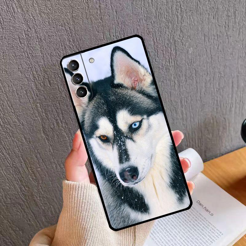 Чехол для телефона с изображением щенка хаски Для Samsung Galaxy S26 S25 S24 S20 S21 S22 S23 Ultra S10 Plus S24 FE S25 FE
