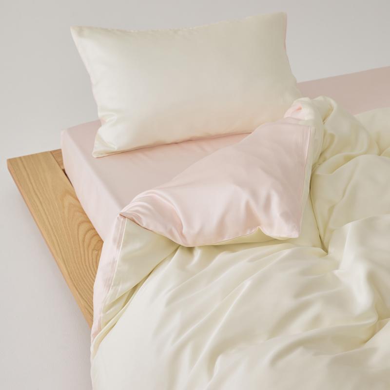 Простой комплект постельного белья из 100% лиоцелла с простынями, однотонный, мягкий, приятный для кожи, для кровати размера Queen, King, пододеяльник из натурального растительного волокна