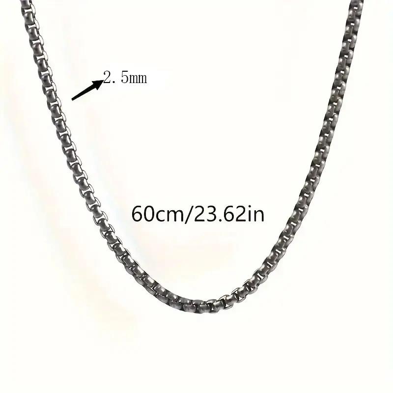 Stainless Steel Necklace, Street Fashionable Hip Hop Zircon Accessories for Men