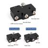 2PCS Micro Limit Switches Copper Conductor Silver Contact Hinge Roller Lever Switch NO+NC 250VAC