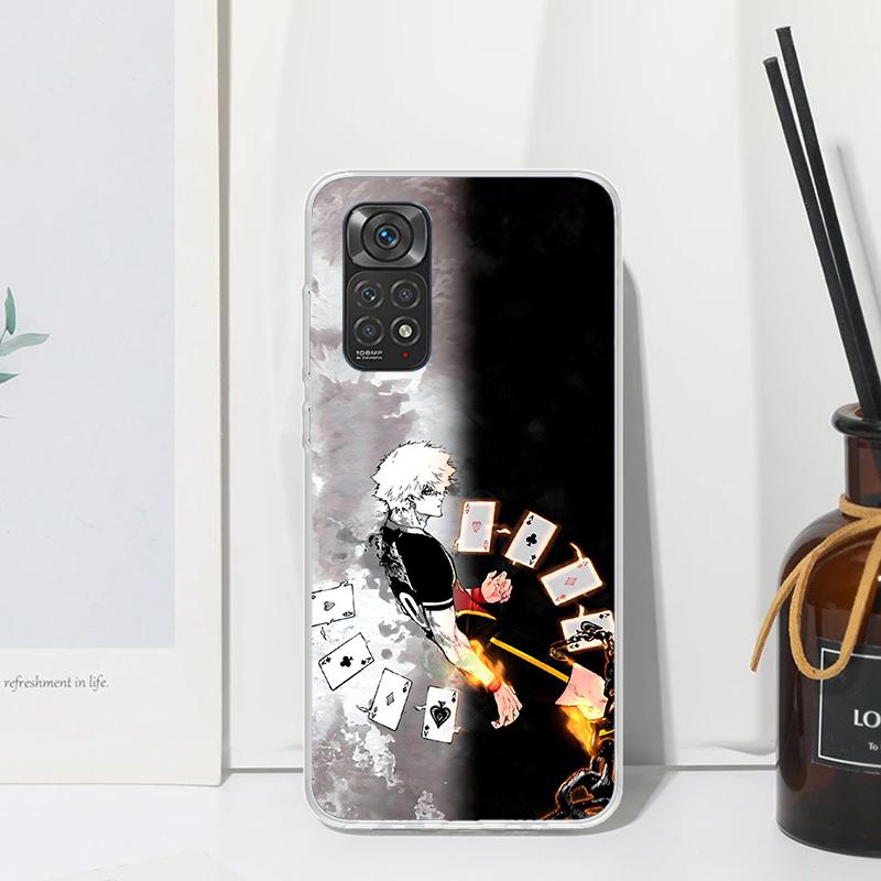 Blue Lock Football Anime Phone Case For Xiaomi Redmi Note 15 13 14S 14 Pro Plus 12S 11S 10S 12 11E 10 11T Art Fundas Back Cover