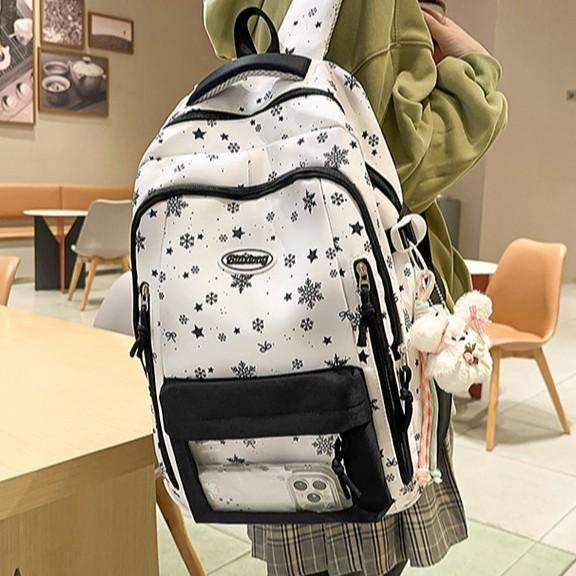 Schoolbag Japanese high-value schoolbag girl large-capacity Mori printed backpack cute junior high school student lightweight travel backpack