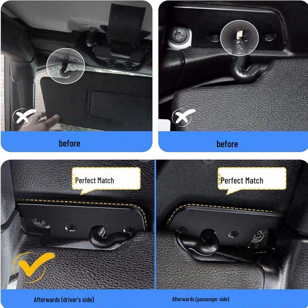 Jeep Wrangler JK/Gladiator Sun Visor Repair Kit (2-Pack, 2018-2024)