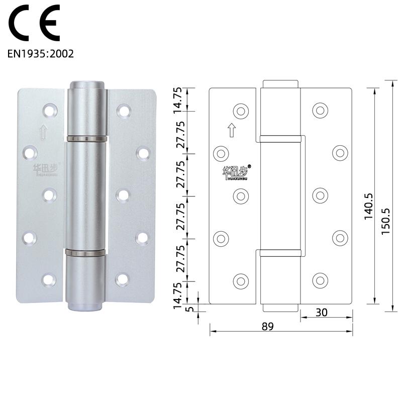 Modern 30 kg Invisible Office Door Closer Stopper Multi-Function Soft Self-Closing Hydraulic Hidden Wood Door Hinge