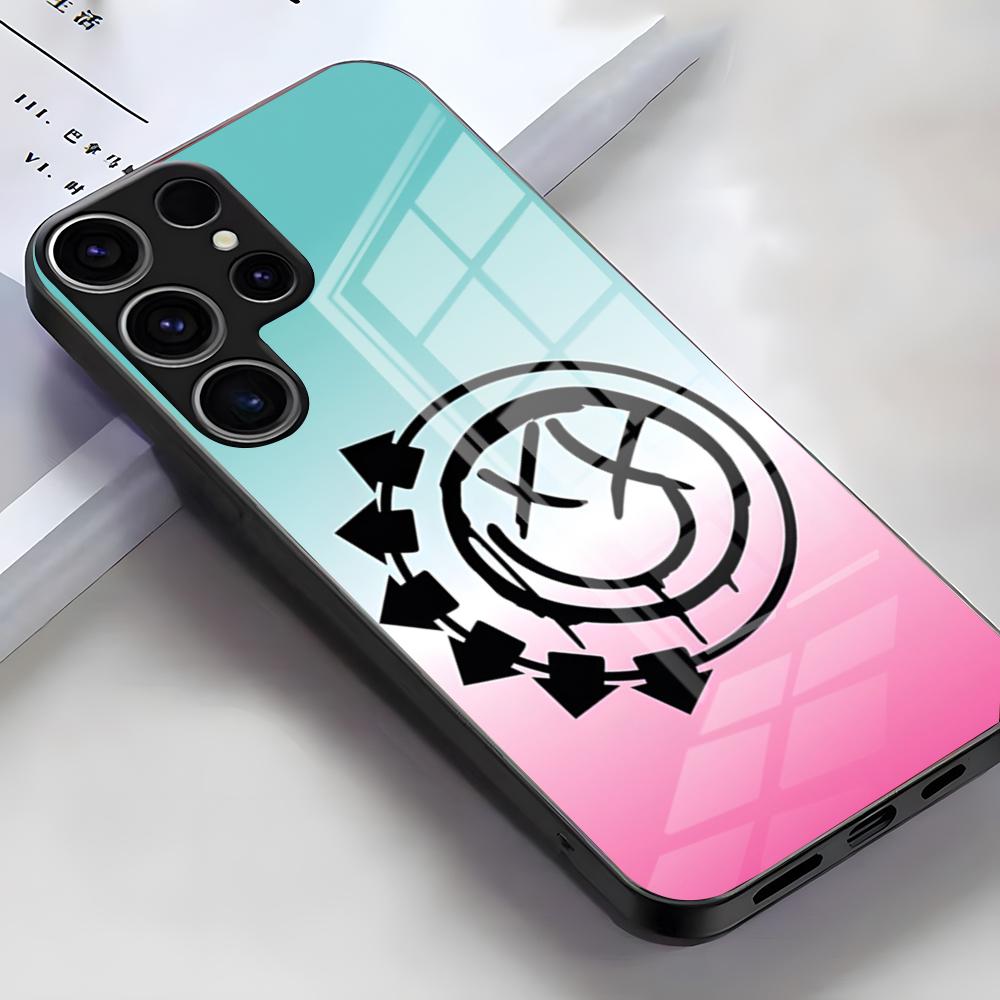 Чехол для телефона группы Blink-182 для Samsung S26 S25 Edge Ultra S23 S22 S21 S20 Ultra Plus S24 Fe A54 A53 A25 Стеклянная крышка