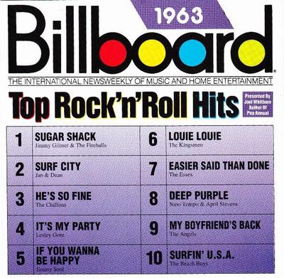 CD РАЗНЫЕ ИСПОЛНИТЕЛИ - Billboard Лучшие рок-н-ролльные хиты 1963 R270624 RHINO 1993 США Рок Б/У