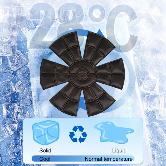 Охлаждающий гель для шапки, пакет со льдом, летний велошлем для езды на велосипеде, вставка для шапки, многоразовая подкладка для снятия жара, мигрени, снятия стресса, охлаждающая подкладка для головы, подкладка для шапки