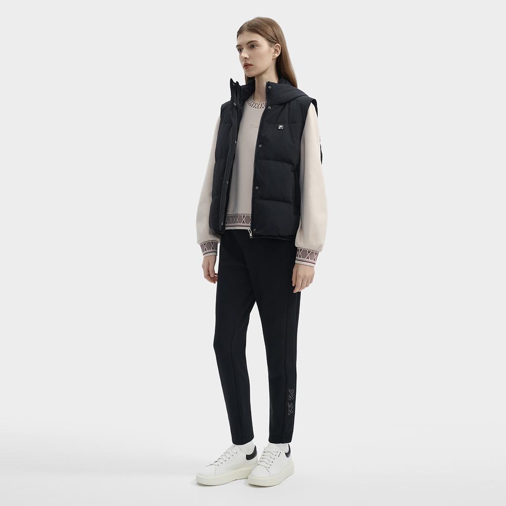 New FILA Down Vest Women's Jet Black F11W443901FBK