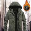 Зимние мужские куртки флисовые теплые куртки Winbreaker Cotton Padded Jackets Thicken Thermal Hooded Jackets Clothing