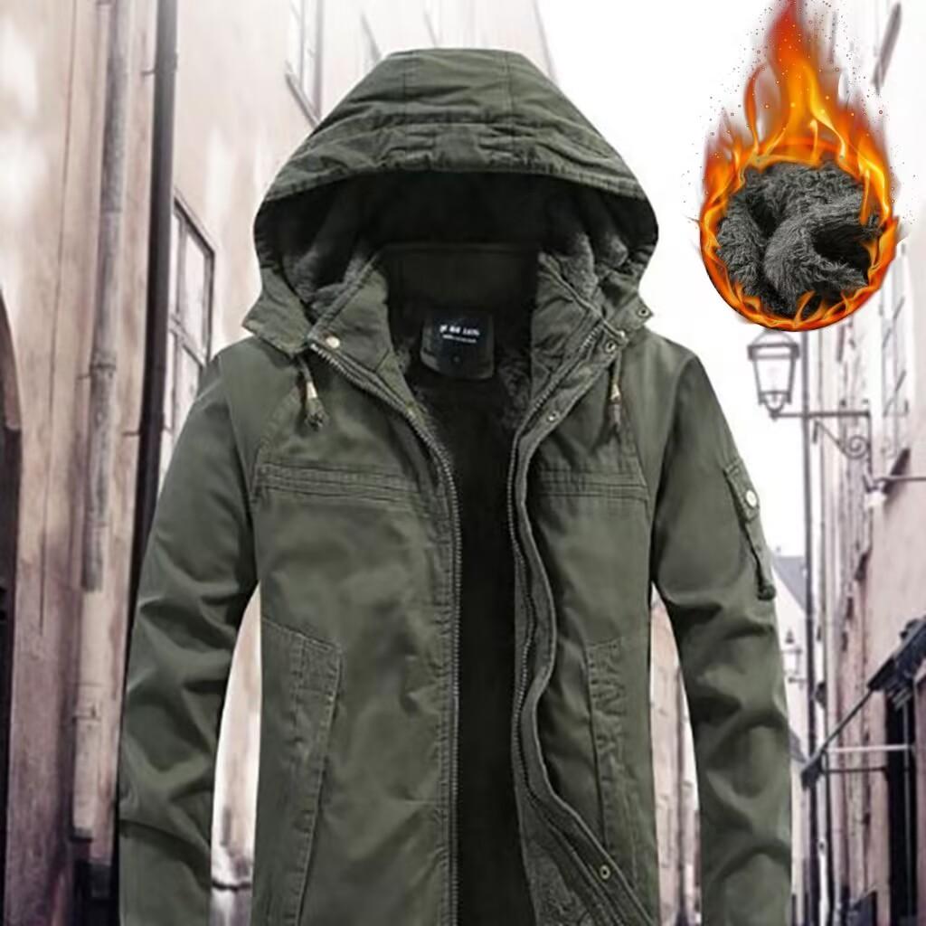 Зимние мужские куртки флисовые теплые куртки Winbreaker Cotton Padded Jackets Thicken Thermal Hooded Jackets Clothing