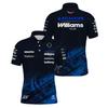 Мужская темно-синяя футболка-поло Williams Racing Карлоса Сайнса 55 Алекса Албона 23 Драйвер Спортивная дышащая футболка Повседневная большого размера Поло