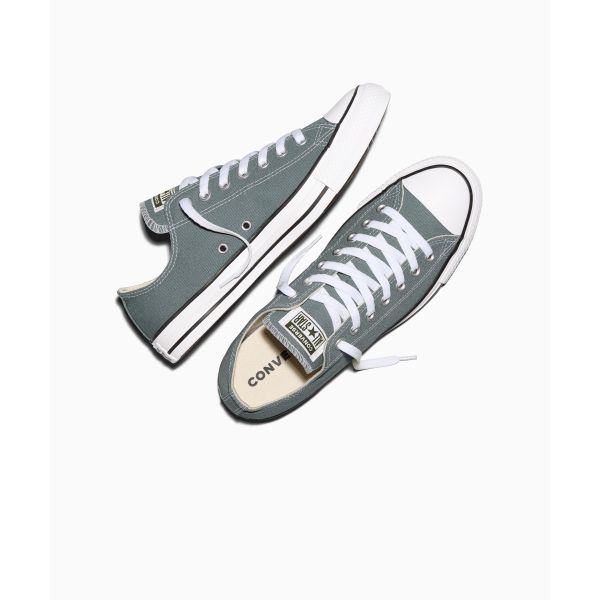 Converse Кеды Chuck Taylor All Star Удобные холщовые кроссовки Унисекс Серый-Зеленый A15958C