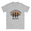 Винтажная мужская футболка Yellowstone Dutton Ranch Винтажная футболка с коротким рукавом и круглым вырезом Хлопок Подарок на день рождения Одежда