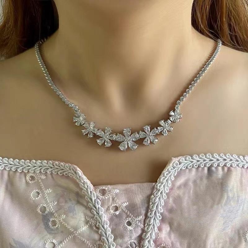 Sace Gems Классический медный сплав Циркон женский кулон ожерелье модный подарок