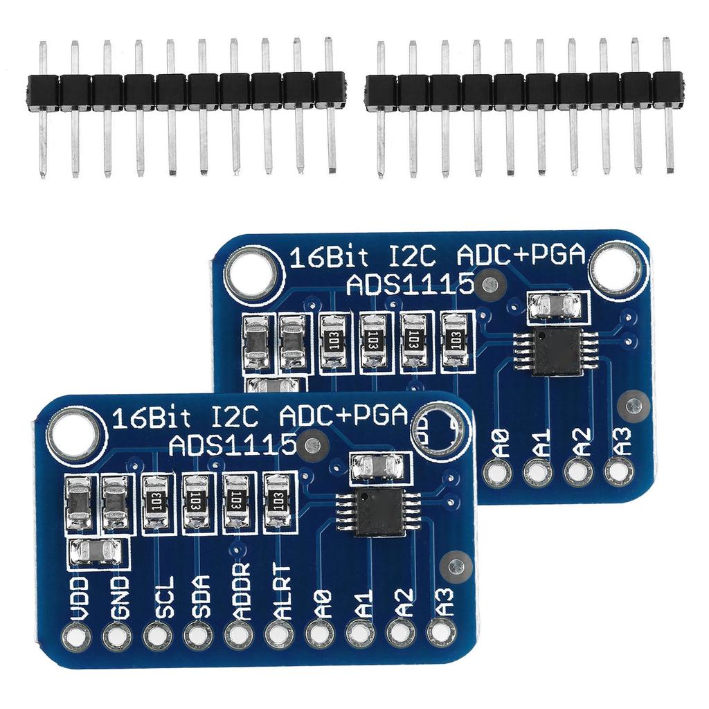 2 Set ADC 16 Bit I2C ADC Development Board Analog to Digital Converter Module for Micro Controller