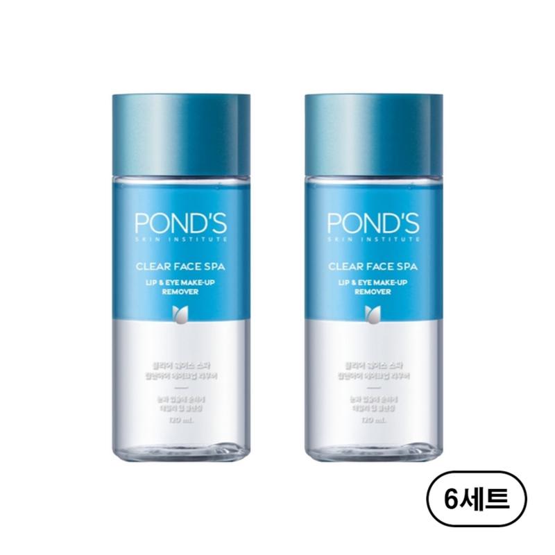 Ponds Clear Face Spa Lip & Eye Remover, 120ml, 12 pcs