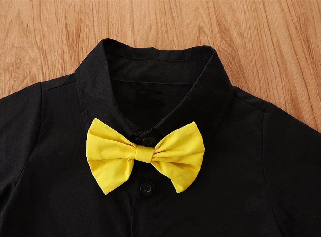 Dressy Daisy Mickey Mouse Baby Boy Halloween Costume with Suspenders, Short Sleeves, Gloves, and Headband, Sizes 6-12 Months