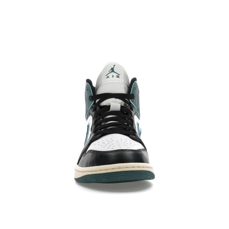 Air Jordan 1 Mid Oxidized Green Women Sneakers White Black Light-Dew FQ7818-100