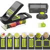 Recommended by Professional Chefs: FOOKO Slicer, 8-in-1 Julienne, Multi-Function Vegetable, Professional-Grade, Easy-to-Use Grater for Cabbage, Daikon