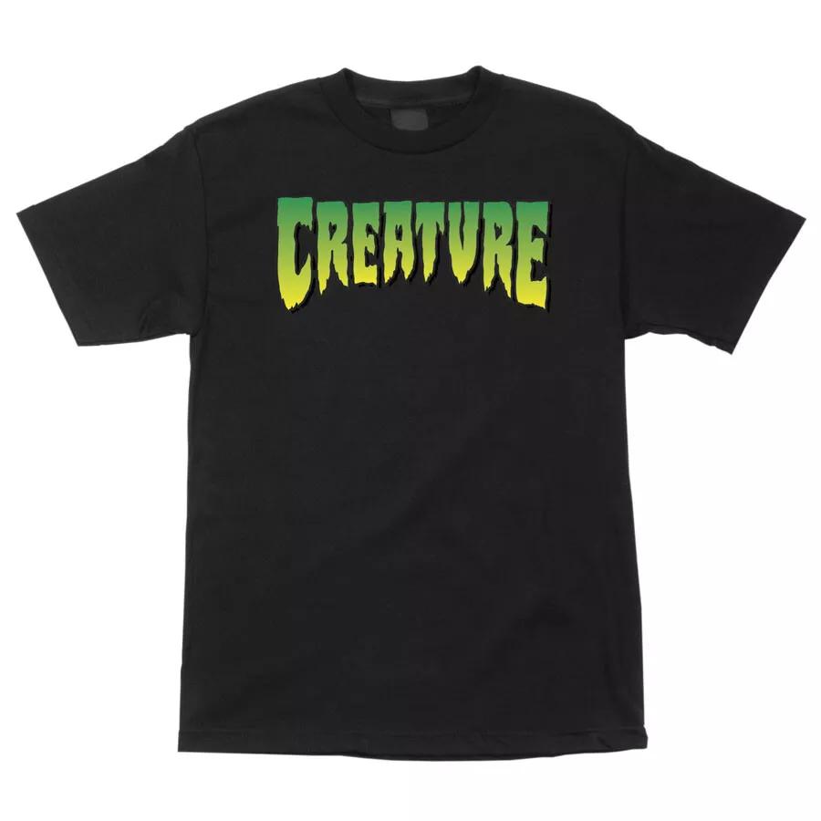 T Shirt Uomo Creature Skateboard Logo Regolare