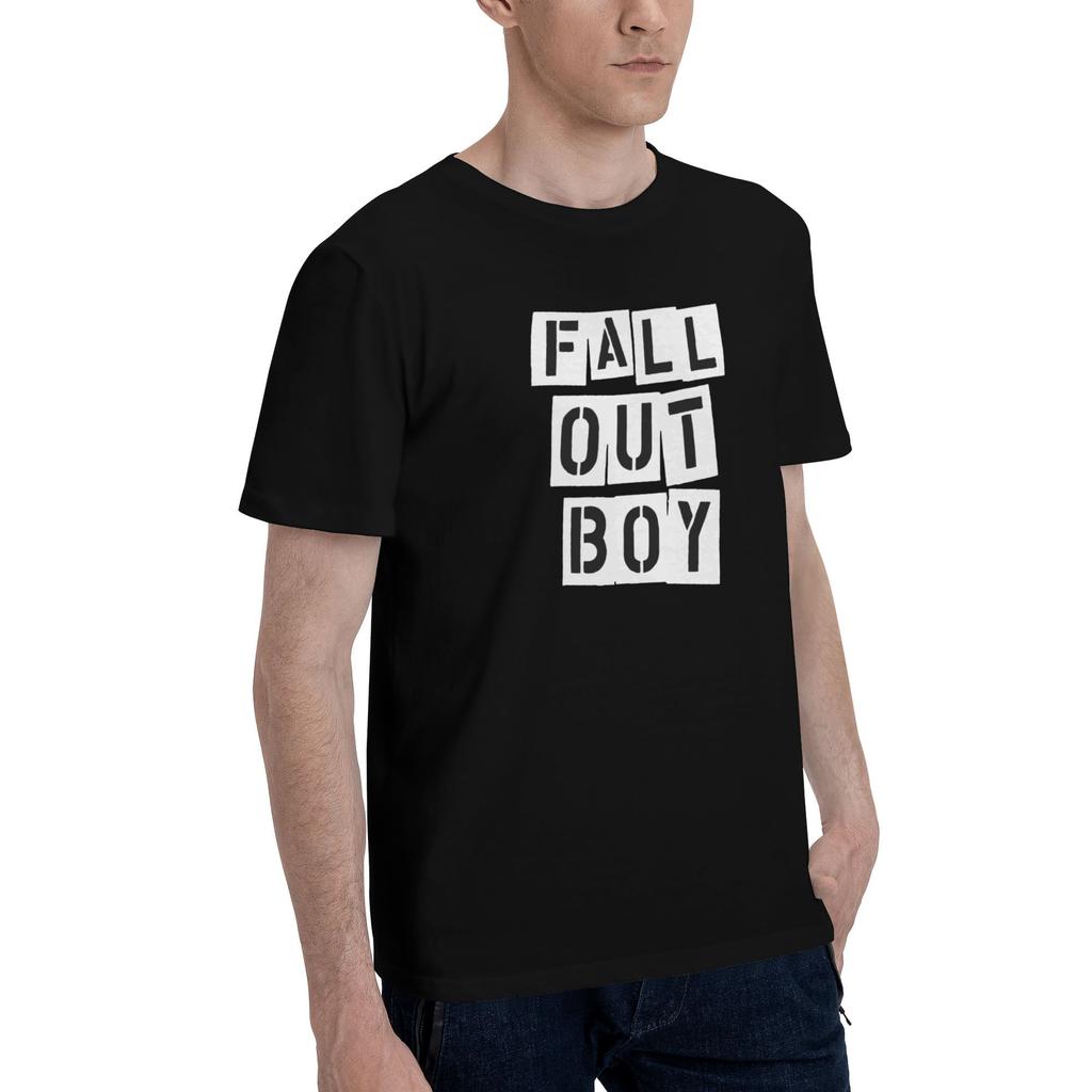 Футболка с графическим принтом Fall Out Boys Band для мужчин и женщин, футболка из чистого хлопка, одежда