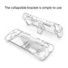 Split Crystal Game Console Protective Cover with Kickstand Hard PC-Case Scratch-resistant Accessory for Steam Deck