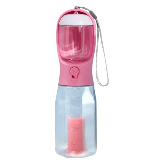 Бутылка для воды для собак с кормушкой, дозатор для мешков с какашками, можно мыть в посудомоечной машине, 600 мл, дозатор воды для щенков