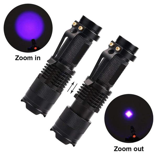 1PC 395 UV Flashlight Handheld Portable Ultraviolet Detector