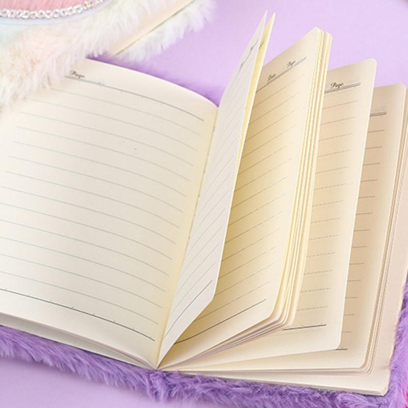 Плюшевый блокнот, маленькая любовь, блестки, рукопись для девушки, милый мини-блокнот