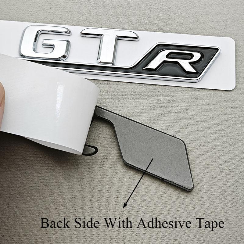 3D ABS Chrome Car Letters Badge Rear Trunk Logo GT R Sticker Emblem Decals For Mercedes Benz GT GT R Tail Marking Accessories AB1