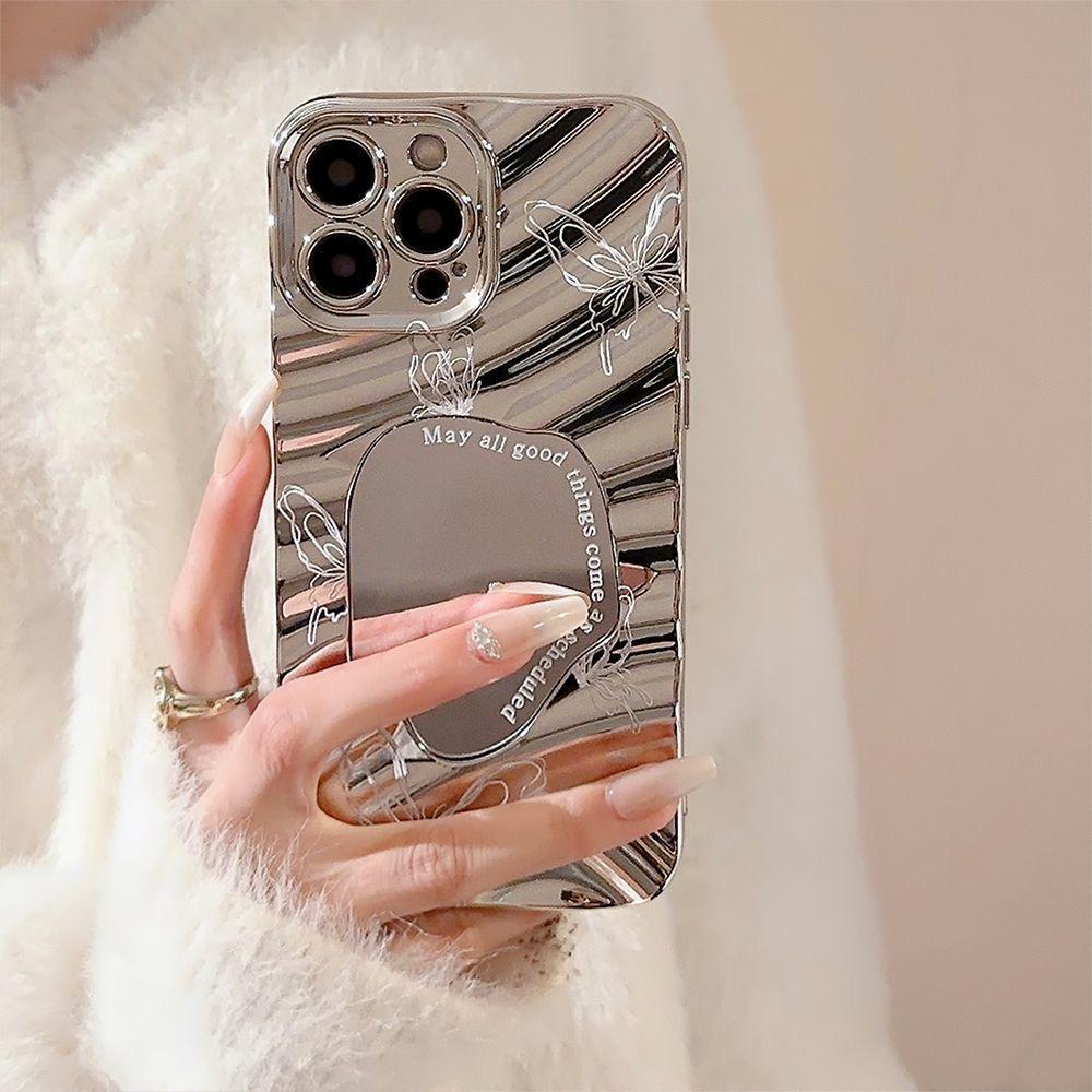 Makeup Mirror Phone Case for iPhone 11 13 16 Pro Max iPhone 14 15 12 13 Pro Max 16 Plus 13 Pro Samsung A55 A54 A15 A12 A52S A34 A14 A30S A53 A52 A50