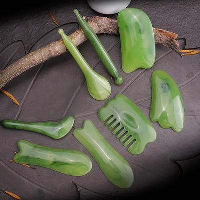 Массажер для лица Скребок Гуа Ша Натуральная смола Массажер Гуа Ша Спа Уход за кожей лица Спа Инструмент для массажа лица шеи кожи тела