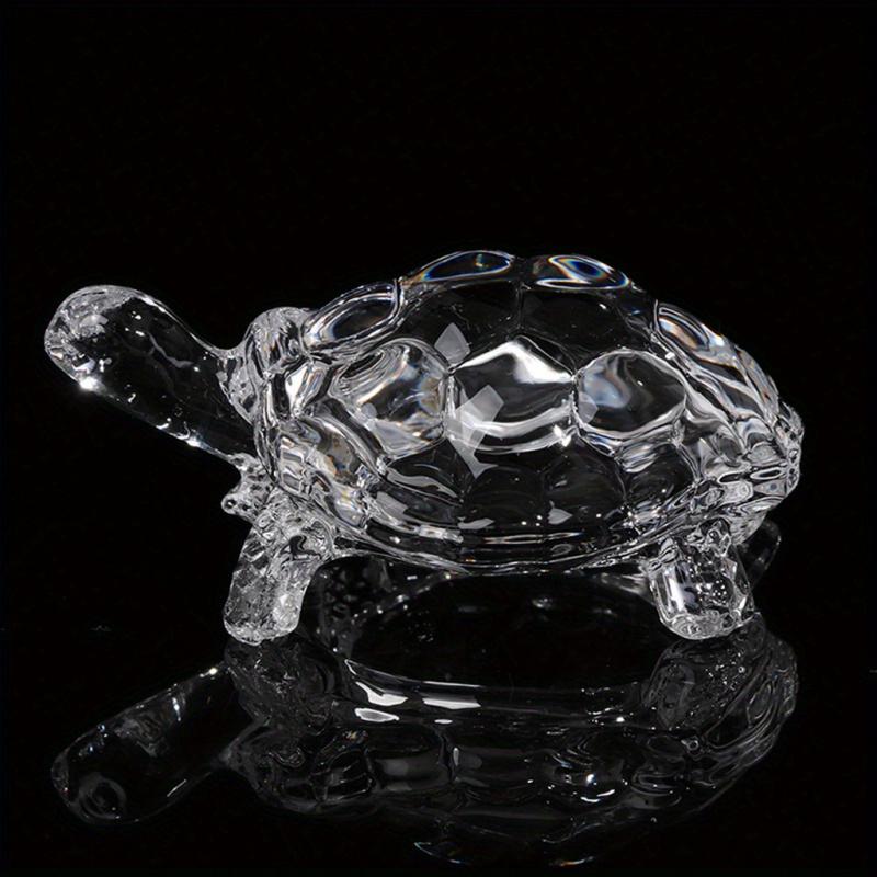 A Crystal Turtle Ornament, Mini Turtle Statue, Lucky Ornament, Suitable for Home Office Desk Decoration, Home Decoration
