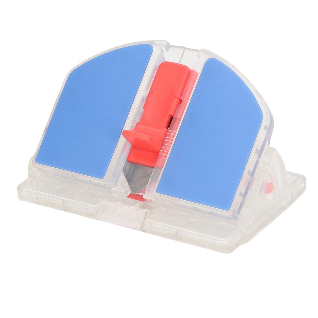 Регулируемый резак для бумаги с двухсторонним лезвием, скос лезвия 45°, прямой резак 90°, пластиковый портативный