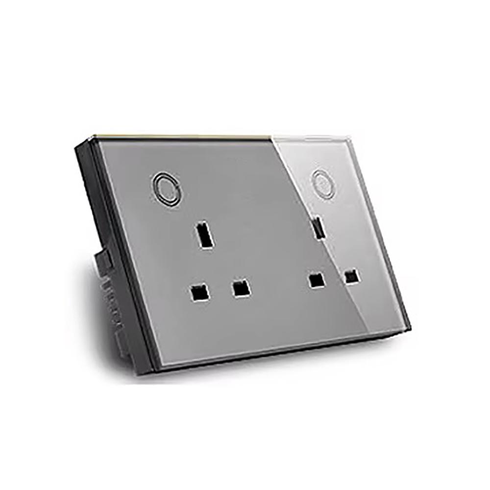 Melery Smart Tuya WiFi Dual UK Socket USB Type-C PD 20 Вт Сенсорное управление,Голосовое управлениеМониторинг электроэнергии, Alexa Google Home