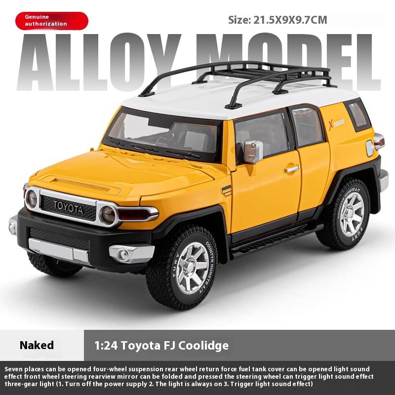 Масштаб 1/24 TOYOTA FJ Cruiser Внедорожный внедорожник Металлический литой под давлением Модель автомобиля Высокое качество Декоративные модные украшения Подарочная коробка для друга