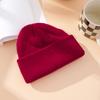 Winter Out Warm Melon Fur Hat, Knitted Hat Women, Knitted Hat Men's Solid Color Versatile Couple Pullover Hat