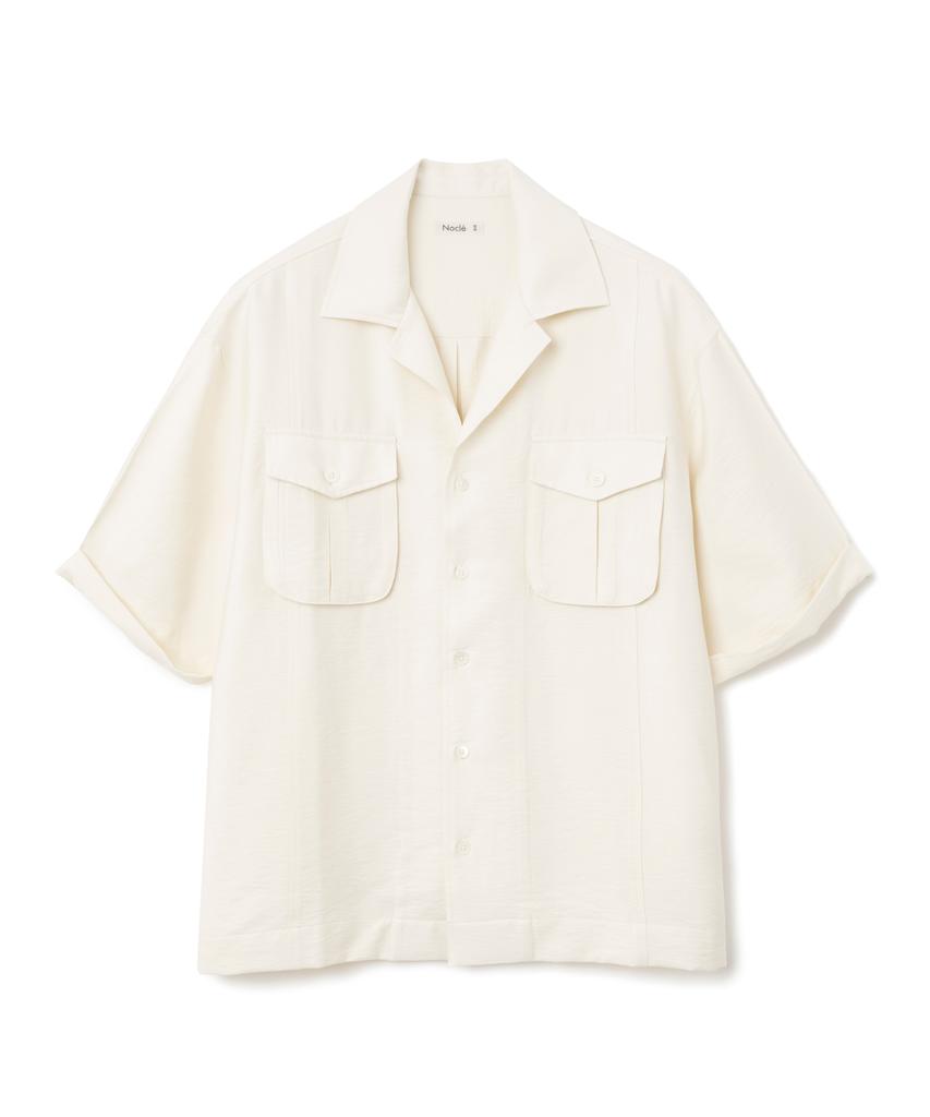 NOCLE Knox Pocket Half Shirts Ivory