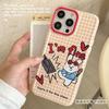 Новый Милый Забавный Чехол для Телефона с Кроликом, Подходящий для Iphone16promax, Персонализированный Чехол для Apple 15 с Защитой от Падений