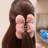 Зимний темпераментный кроличий волос, коготь для волос, шар для волос, большой плюшевый захват для волос на затылке, заколка в виде акулы, головной убор