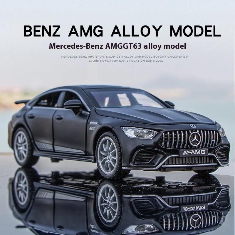 1/32 Mercedes Benz AMG GT63 Спортивный автомобиль Сплав Литой Модель автомобиля Звук Свет Оттягивание Назад Игрушки Украшения Подарок для детей Коллекция