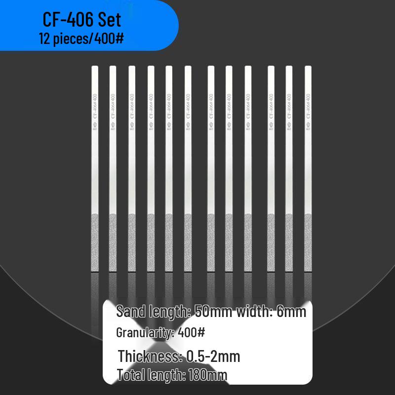 Diamond Sand Alloy File Set CF-400 for Flat Mold Grinding