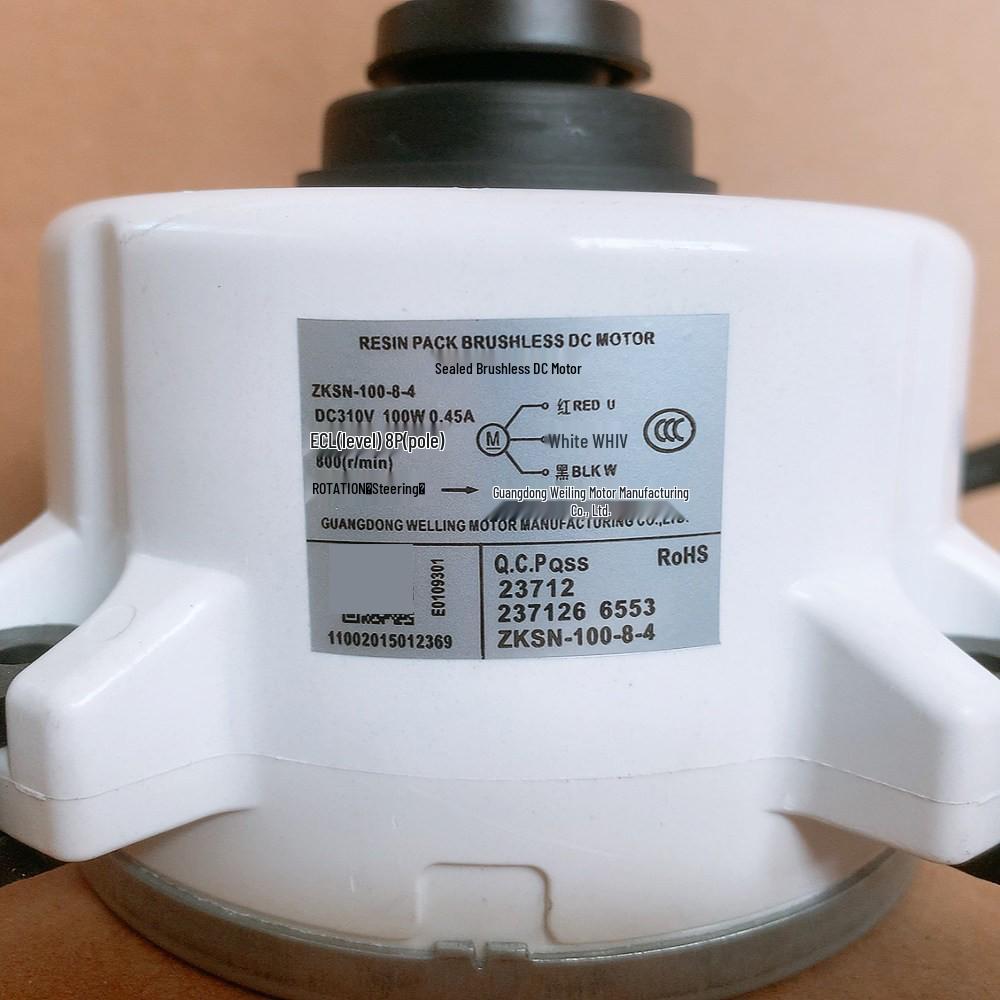 ZKSN-100-8-4 DC 3-Wire Reverse Rotation Motor for Midea AC Outdoor Fan